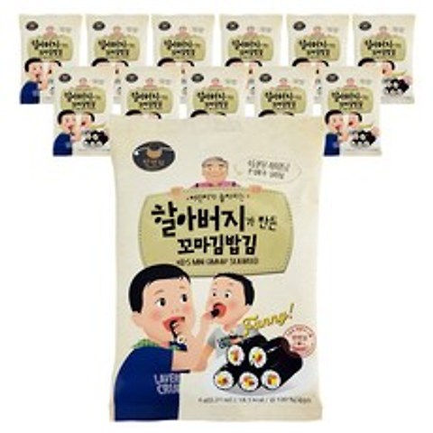 만전김 할아버지가 만든 꼬마김밥김, 6g, 12개