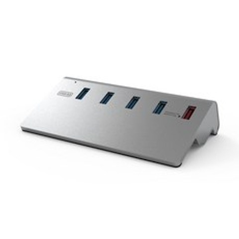 넥스트 이지넷유비쿼터스 USB3.0 알루미늄 5포트 스탠드형 유전원 USB허브 NEXT-316U3, 혼합 색상