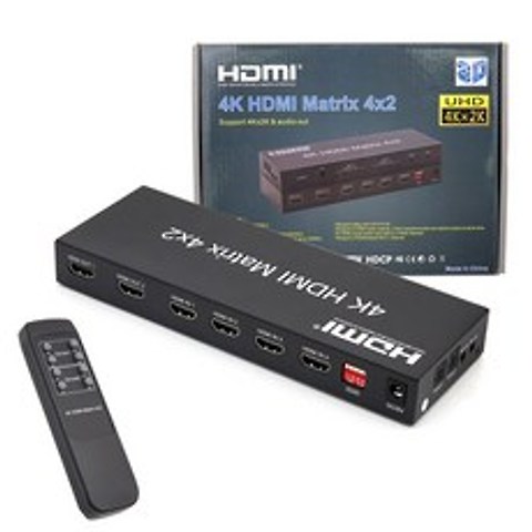 컴스 4K HDMI 4대2 선택기 매트릭스, BT553