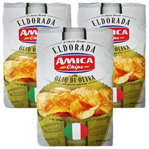아미카 엘도라다 올리브오일 감자칩, 130g, 3개