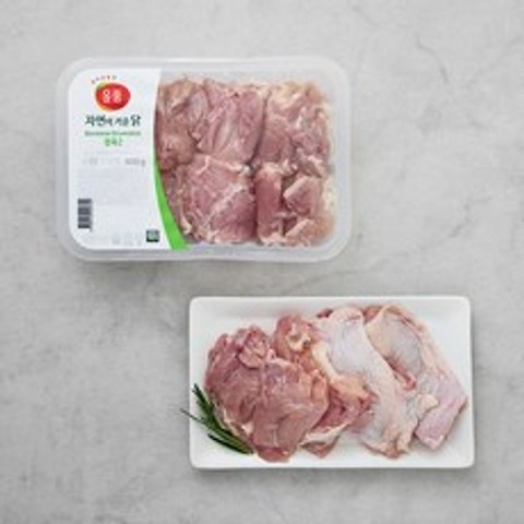 올품 무항생제 인증 자연이키운닭 다리살 (냉장), 600g, 1팩