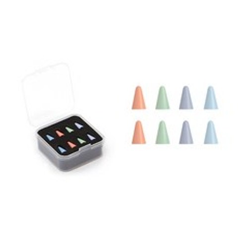 PZOZ 애플펜슬 펜촉커버 보호팁 전문가용 하드믹스 4종 x 2p 세트, 혼합색상, 1세트