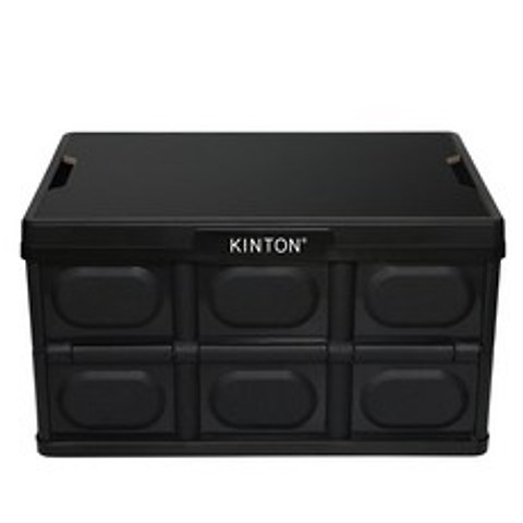 킨톤 캠핑 폴딩박스 MBI9 대형 57L + 상판 테이블 세트, 블랙, 1세트