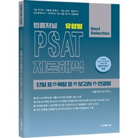 유형별 PSAT 자료해석 단일 표 + 복합 표 + 보고서 + 연결형, 법률저널