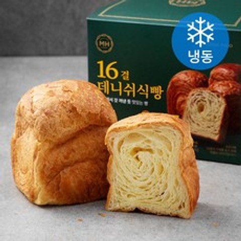 밀크앤허니 16결 데니쉬 식빵 (냉동), 260g, 2봉