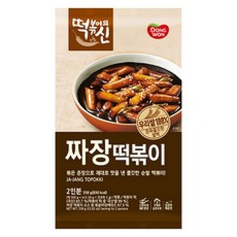 동원 떡볶이의신 짜장 떡볶이, 358g, 1개