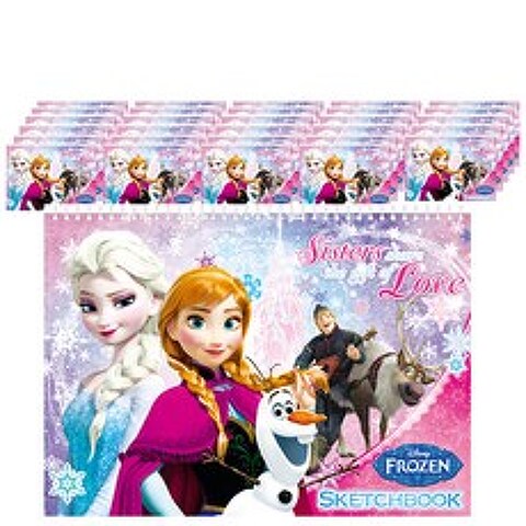 디즈니 겨울왕국 스케치북 30p 랜덤 발송, 250 x 345 mm, 10매