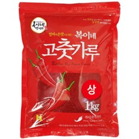 복이네먹거리 고춧가루 보통맛 김치용 상, 1kg, 1개