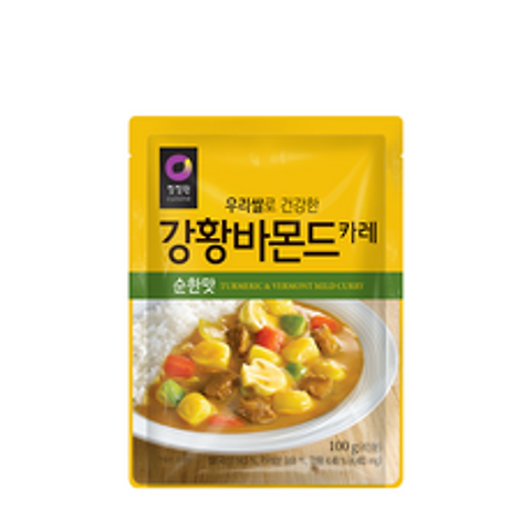 청정원 우리쌀 강황바몬드 카레 순한맛, 100g, 1개