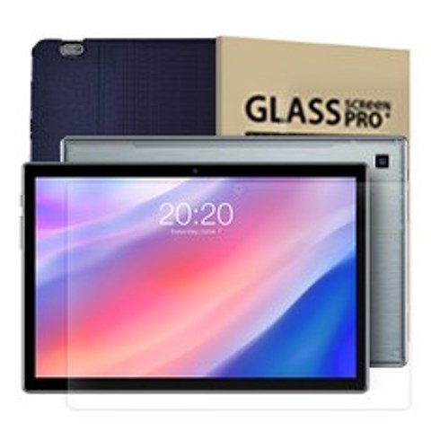 태클라스트 2세대 옥타코어 멀티미디어 태블릿PC + 강화유리필름 + 케이스 블루, P20HD, 혼합색상
