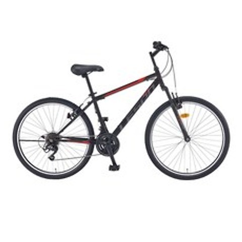 레스포 탑포스 SF 21단 66.04cm 자전거 + 무료 조립 쿠폰, 블랙 + 레드(무광), 169cm
