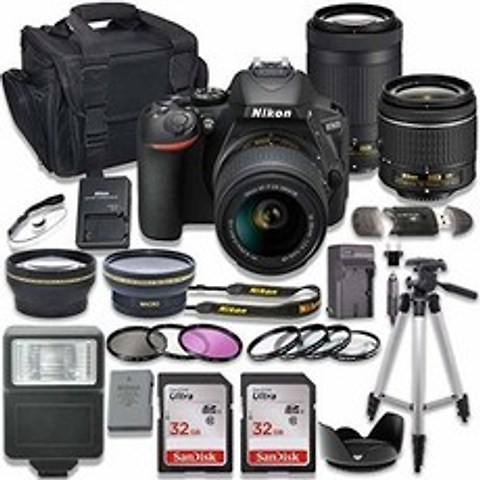 Nikon D5600 DSLR Camera with AF-P 18-55mm VR Lens + Nikon AF-/1460795, 상세내용참조