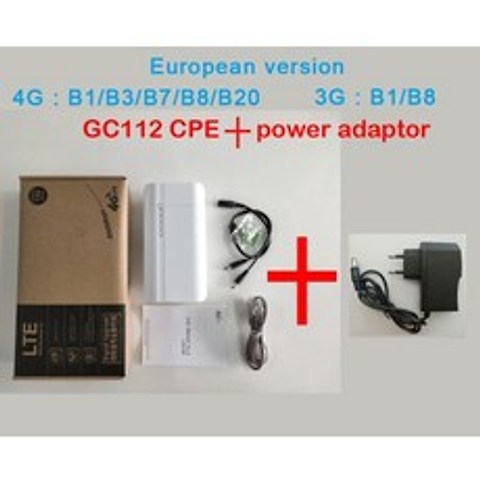 GC112 방수 야외 4G CPE 라우터 CAT4 LTE WiFi 라우터 WiFi 범위 외부 IP 카메라에 대 한 3G 4G SIM 카드, EU 플러그 포함