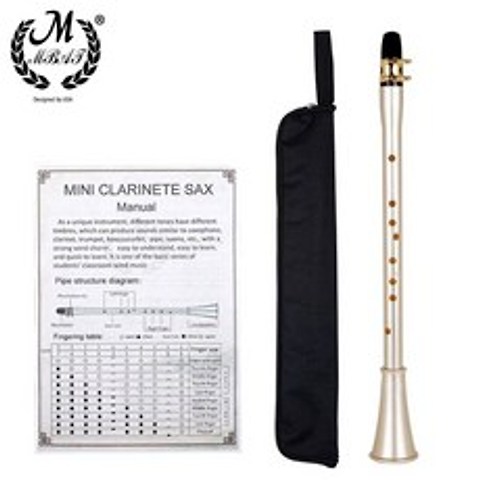 M MBAT Eb Key Mini Clarinet Sax Simple Compact Clarinet-Saxophone ABS Material Wind Musical Instrume, CN, 은