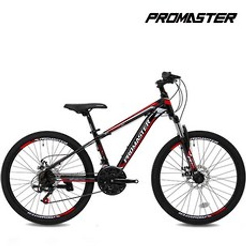 [프로마스터] 2021 PROMASTER MTB자전거 락온SFD 24인치 21단 미조립, 모델선택:락온SFD 24인치 블랙+레드