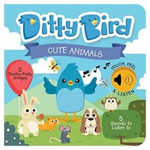 DITTY BIRD Baby Sound Book: Cute Animals Touch and Feel Sound Book is The Perfect and 1 Year Old bo, 상세 설명 참조0