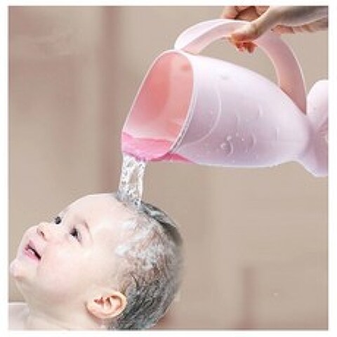 아기 유아 목욕 목욕바가지 용품 샤워기 물뿌리개 샤워컵 무자극 귀여운캐릭터, 아이시원해목욕바가지