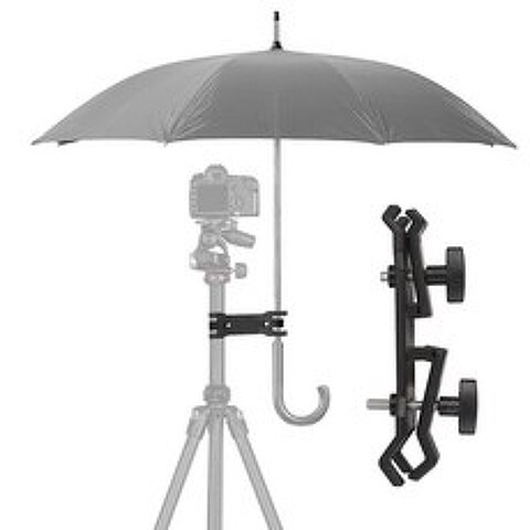 Zoom-AI 삼각대용 우산 양산 고정 브라켓 거치대, 1개, 우양산 고정 브라켓