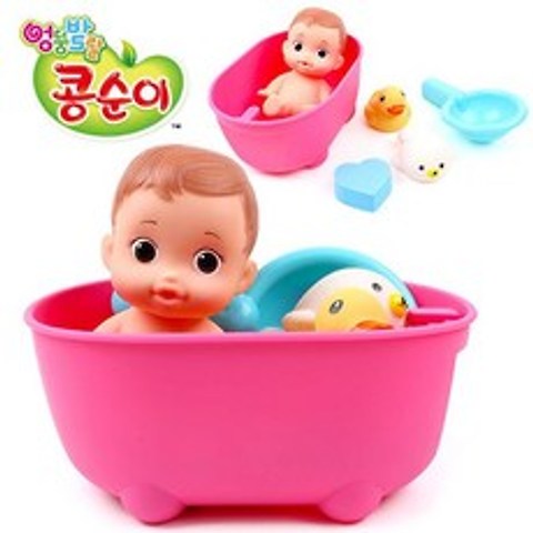 [domehub]DROH 콩콩콩 아동 콩순이 놀이 장난감 목욕, 본품