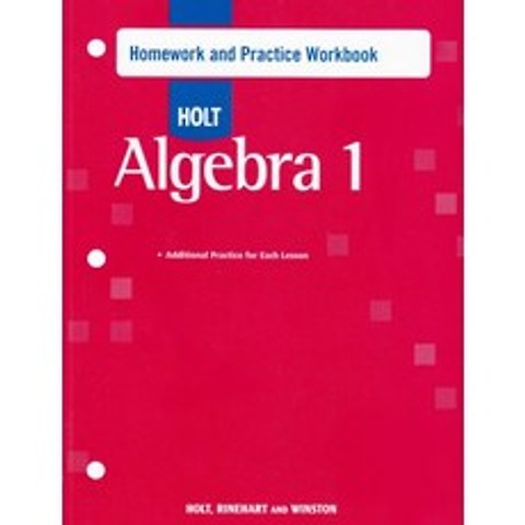 Algebra 1 Homework and Practice Workbook