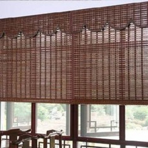 그늘 통풍 우드 대나무 버티컬 맞춤 대나무 커튼 롤업 중국식 빈티지 선의 리프트 선루프, 02 102