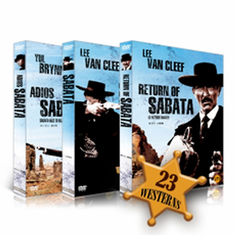 (T082)[영화기획]업그레이드 서부영화 컬렉션 : 사바타 3종세트 DVD (3disc)