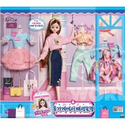 쇼핑 직업 놀이 옷가게 미미 패션인형 3세장난감 교육완구