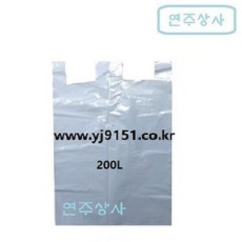 투명 비닐봉투 200L 100장(분리수거함용 쓰레기 분리수거용), 200L100장