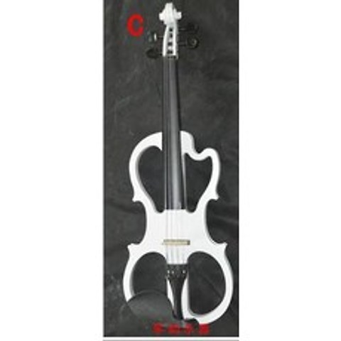 상세 페이지 참조 전자 바이올린, 11 C 타입 흰색 비 발광 가짜 당김 소품 바이올린