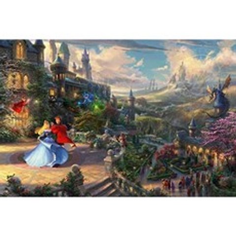 토마스 킨케이드 디즈니 컬렉션 잠자는 숲 속의 매혹적인 퍼즐 750 피스, 1