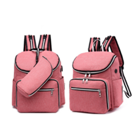 지큐파파 보온보냉 기능성 기저귀가방 백팩 기저귀 가방, 핑크