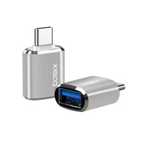BASIX C타입 to USB 3.0 커넥터 OTG 젠더 OTG젠더, 실버