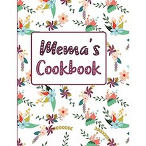 Mema의 요리 책 : Floral Blank Lined Journal, 단일옵션