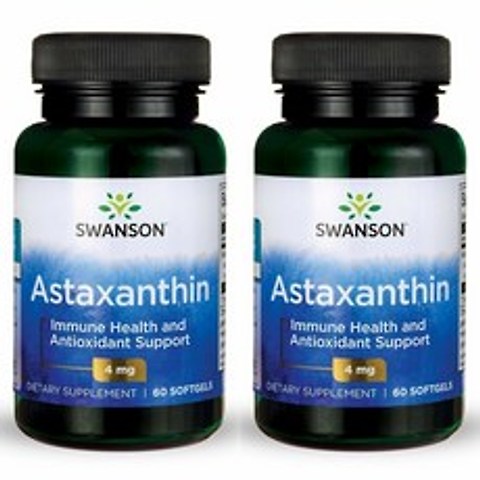 스완슨 아스타잔틴 4mg 60정 2팩 Swanson Astaxanthin (미국배송)