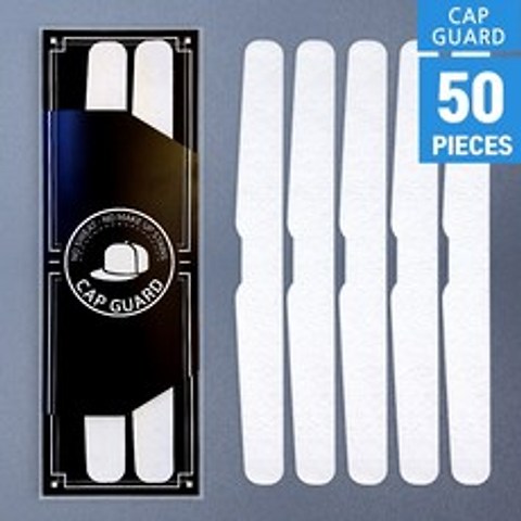 [클린햇] 골프모자 땀 흡수 패드 화장품 얼룩 변색 오염 방지 라이너 캡가드(5세트 50개입), 50개