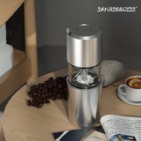 sangseeqiss 미국 전동 커피그라인더/ 가정용 원두그라인더/ 휴대용 야외 캠핑용품/USB 충전식 원두분쇄기/21년형