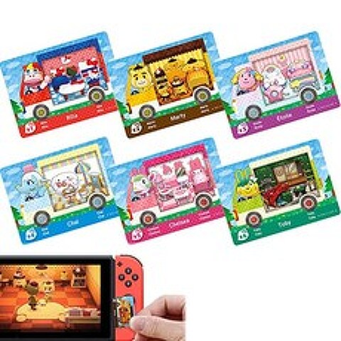 [미국] 1483262 Sanrio Animal Crossing Amiibo Cards ACNH Sanrio Collaboration Mini Card Compatible with