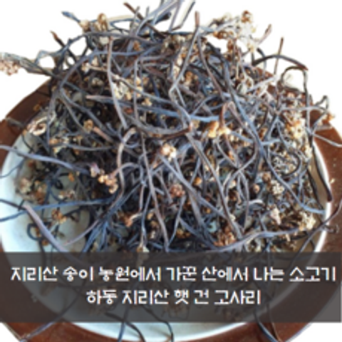 지리산송이농원 하동 햇 건고사리(국산), 1봉, 300g