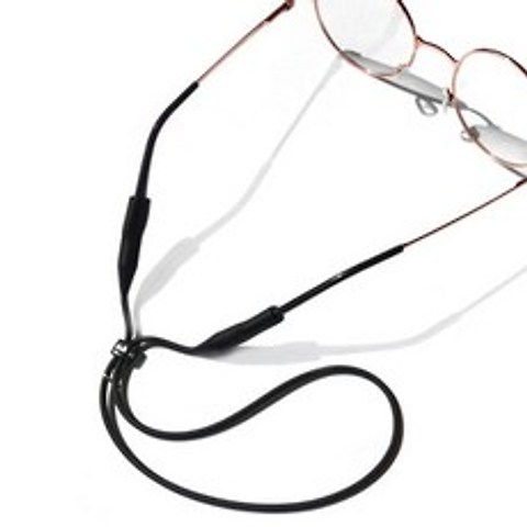 경량 안경줄 실리콘 안경목걸이 2P 탈부착 홀더 간편 안경걸이 휴대용 패션줄