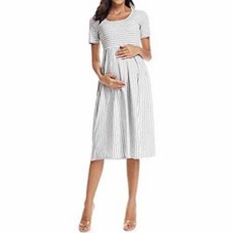 Hmlai Clearance Women Maternity Dress Summer Casual Short Sleev/83103, 상세내용참조