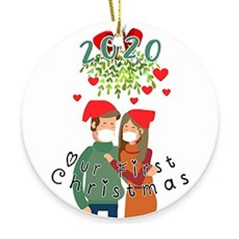 Cinlinso 2020 Christmas Ornament Couples Gifts Christmas Decorations Indoor Christmas Tr (Couple), Couple, Couple