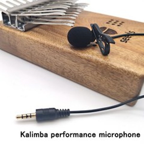 Kalimba 고성능 휴대 전화 라이브 녹음 마이크 픽업 라발리에 미니 3 5mm 엄지 피아노 비디오 사운드 복원 마이크, 01 3.5mm directly phone