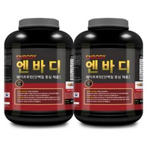 1+1 엔바디 웨이프로틴 고함량 단백질보충제 /아미노400 증정, 2kg, 2개