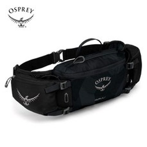 Osprey Savu 오스프리 사브 힙색 자전거 허리 물병 가방, Obsidian 블랙
