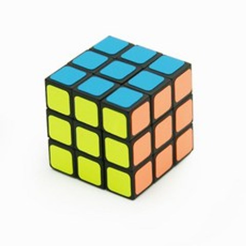 Lefang 3cm 매직 네오 큐브 3x3x3 3 레벨 미니 큐브 어린이 지능 퍼즐 어린이를위한 저렴한 선물 교육 완구|매직 큐브|, 1개, Black, 단일
