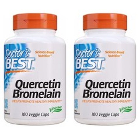 Doctors Best Quercetin Bromelain 닥터스 베스트 케르세틴 브로멜레인 180정 2팩, 1개, 1