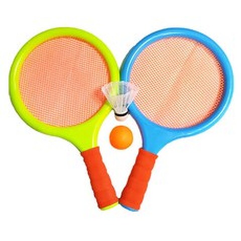 어린이 배드민턴 라켓2개 셔틀콕 테니스공 포함 유아체육 유아스포츠 장난감, 멀티 라켓볼