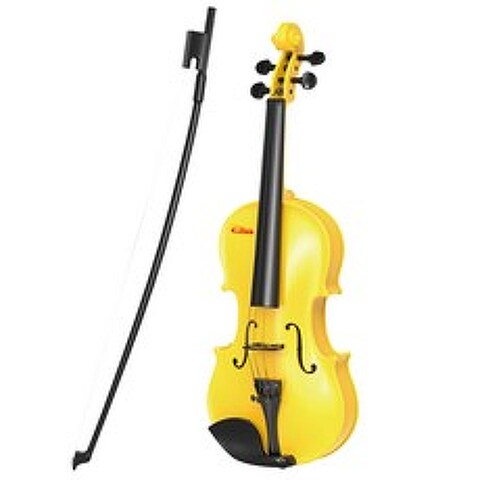바이올린 선물 초보 악기 어린이 장난감, 노랑