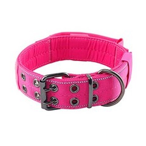 Reflections with Control Handle and Metal Buckle for Modifications Color Heavy Duty Dog N (L Pink), L, Pink
