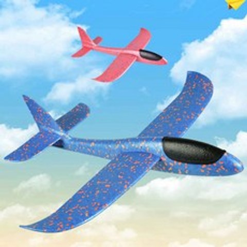 미등록 무동력 스티로폼 비행기 에어글라이더 작동완구, 일반에어글라이더(색상랜덤)